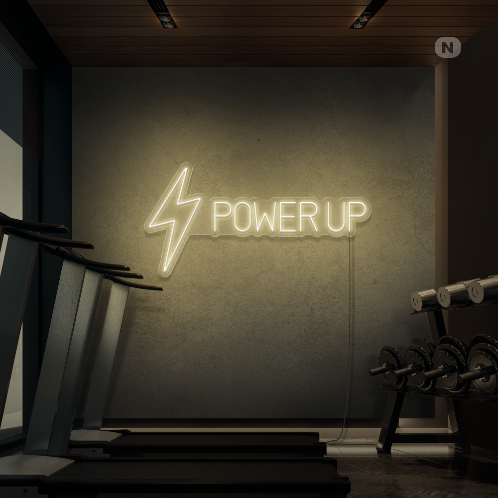 Insegna al neon Power Up