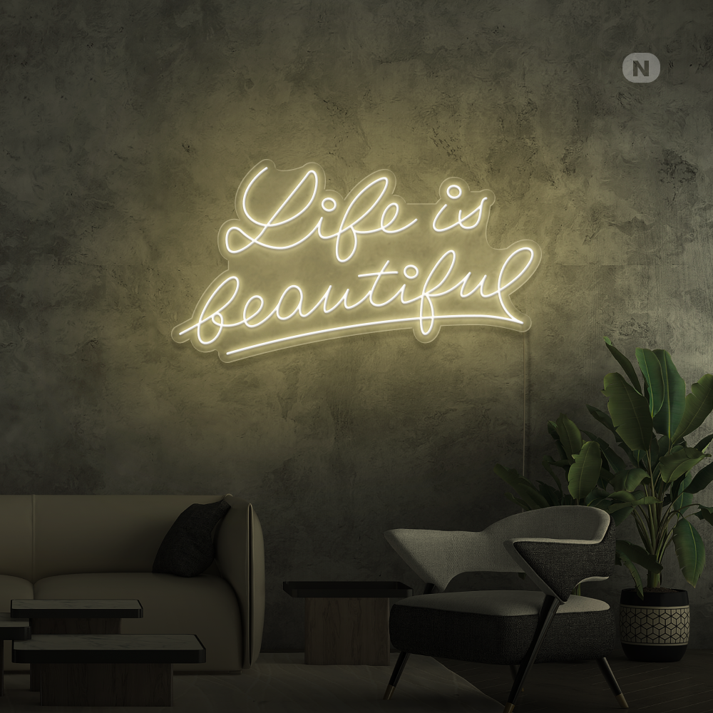 Insegna al neon Life Quote 2