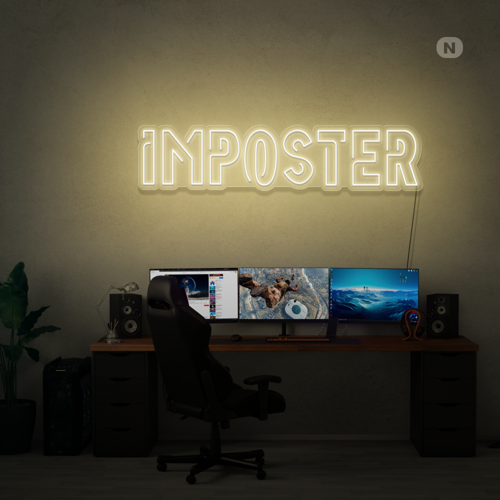 Insegna al neon Imposter