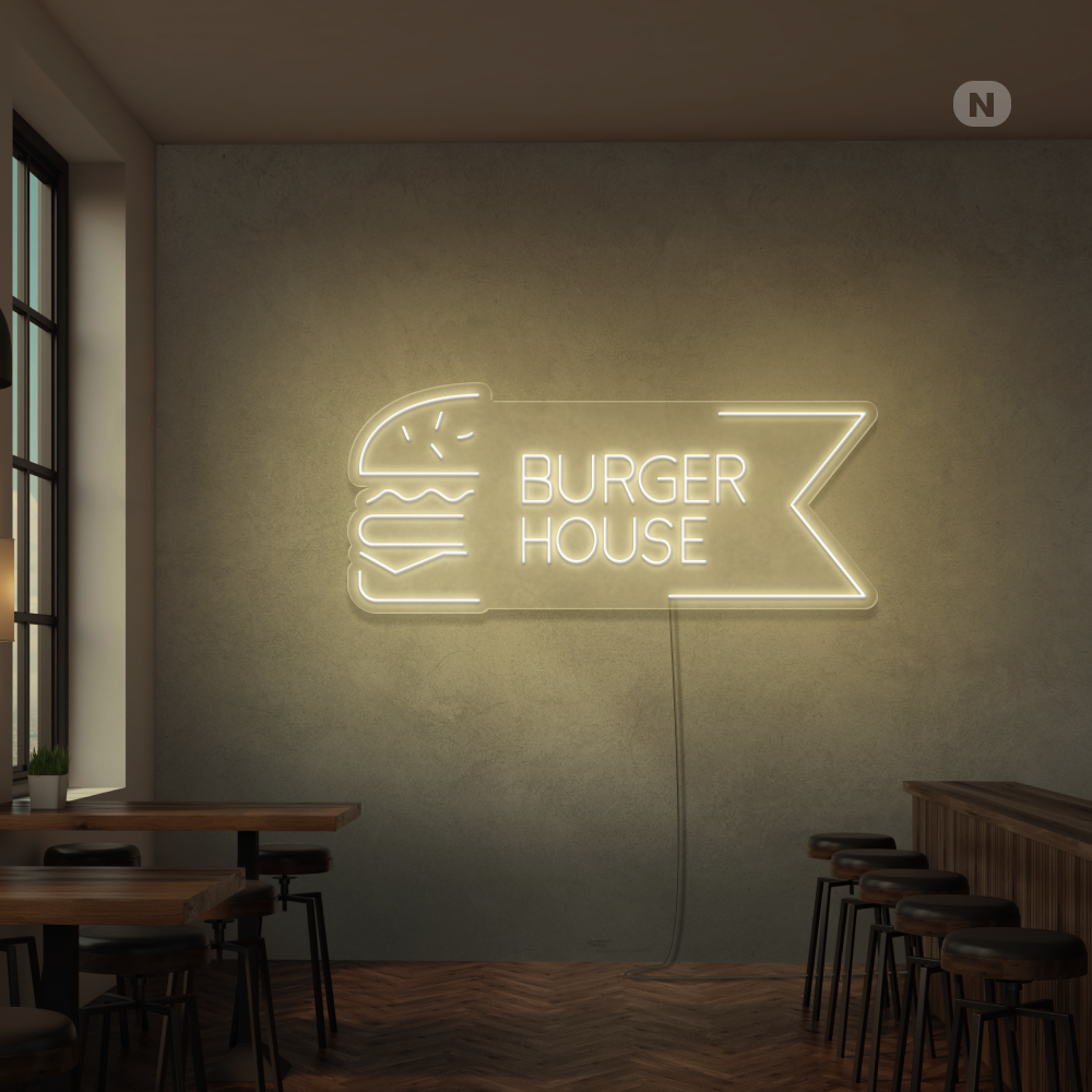 Insegan al neon Burger House