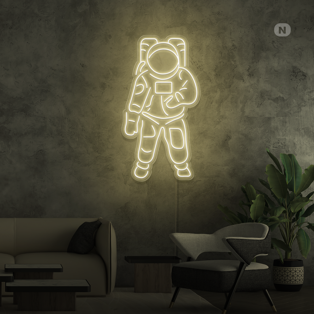 Insegna al neon Astronauta