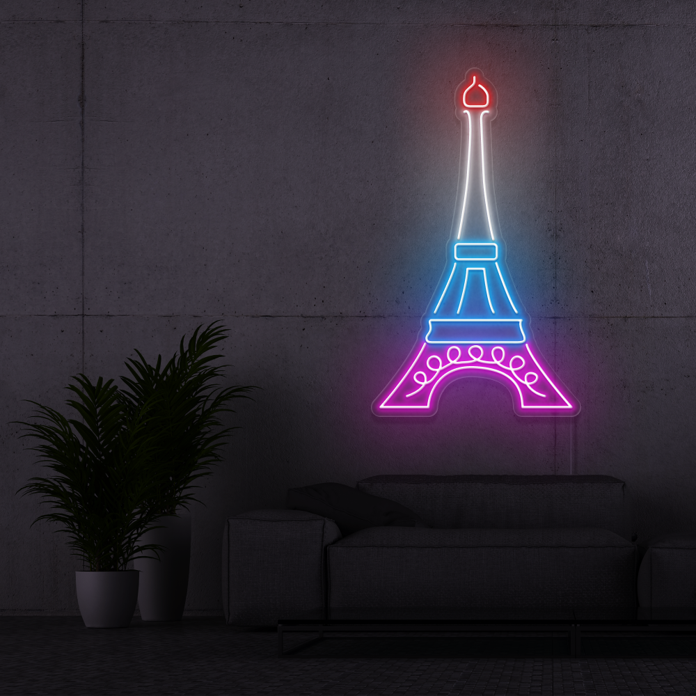 Insegna al neon La Torre Eifel