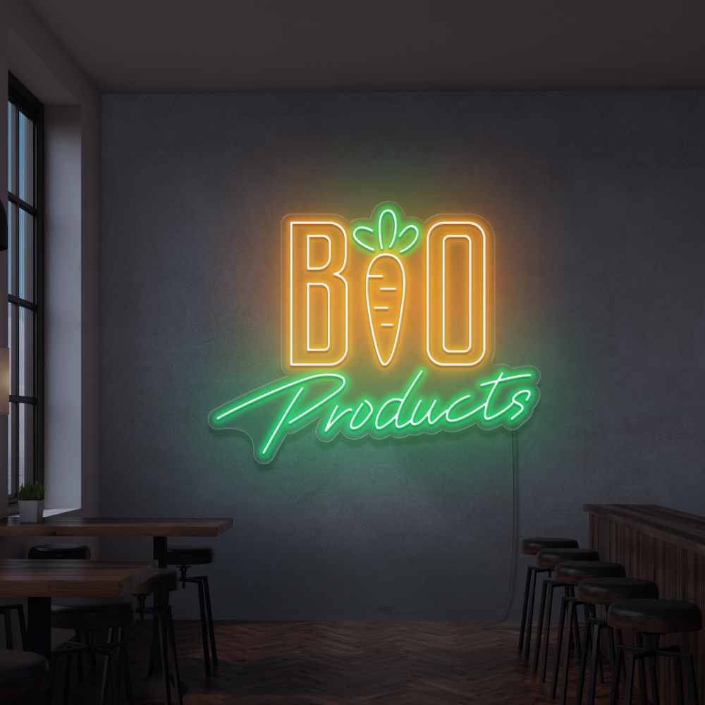 Insegna al neon Bio Products