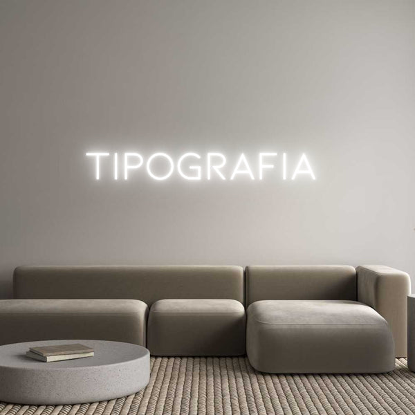 Neon personalizzato: Tipografia