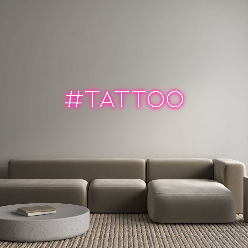 Neon personalizzato: #Tattoo