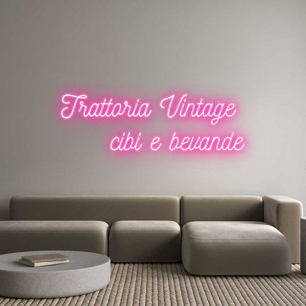 Neon personalizzato: Trattoria Vin...