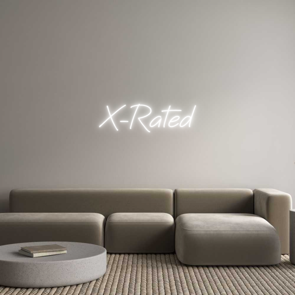 Neon personalizzato: X-Rated