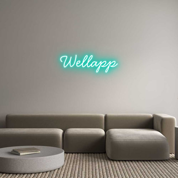 Neon personalizzato: Wellapp