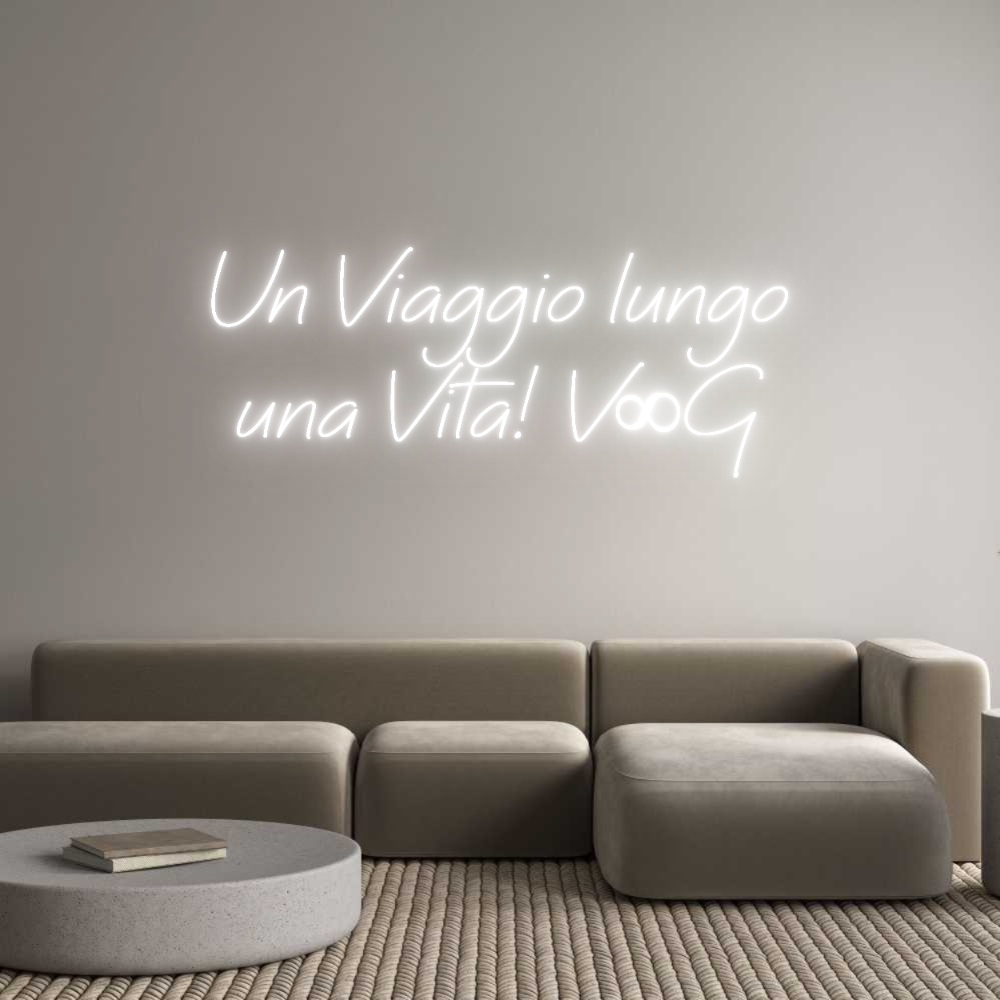 Neon personalizzato: Un Viaggio lu...