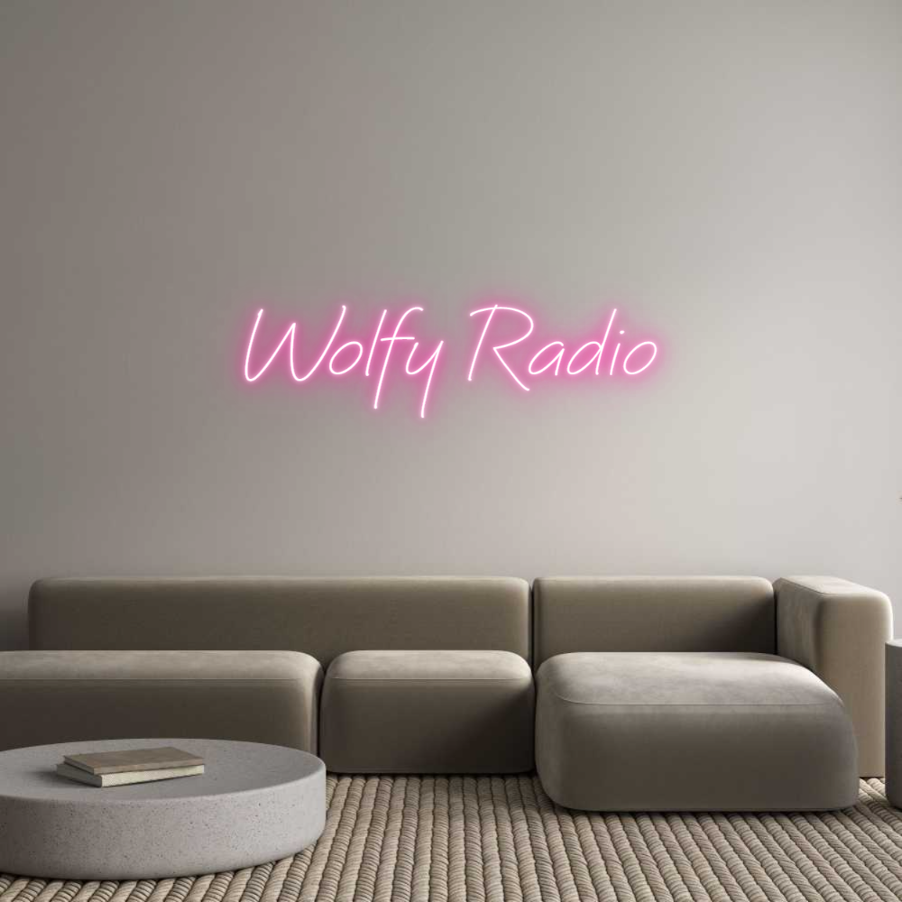 Neon personalizzato: Wolfy Radio