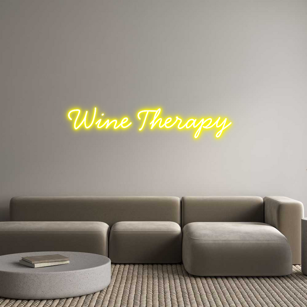 Neon personalizzato: Wine Therapy