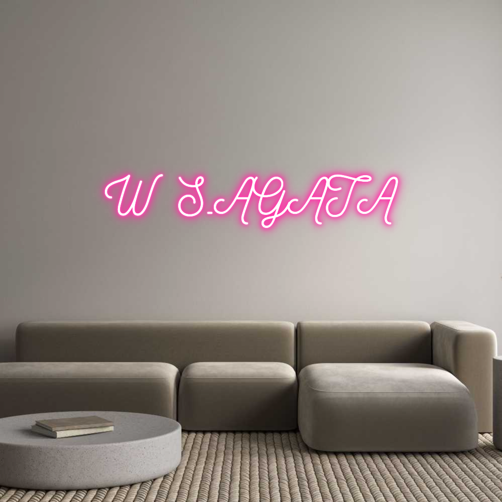 Neon personalizzato: W S.AGATA