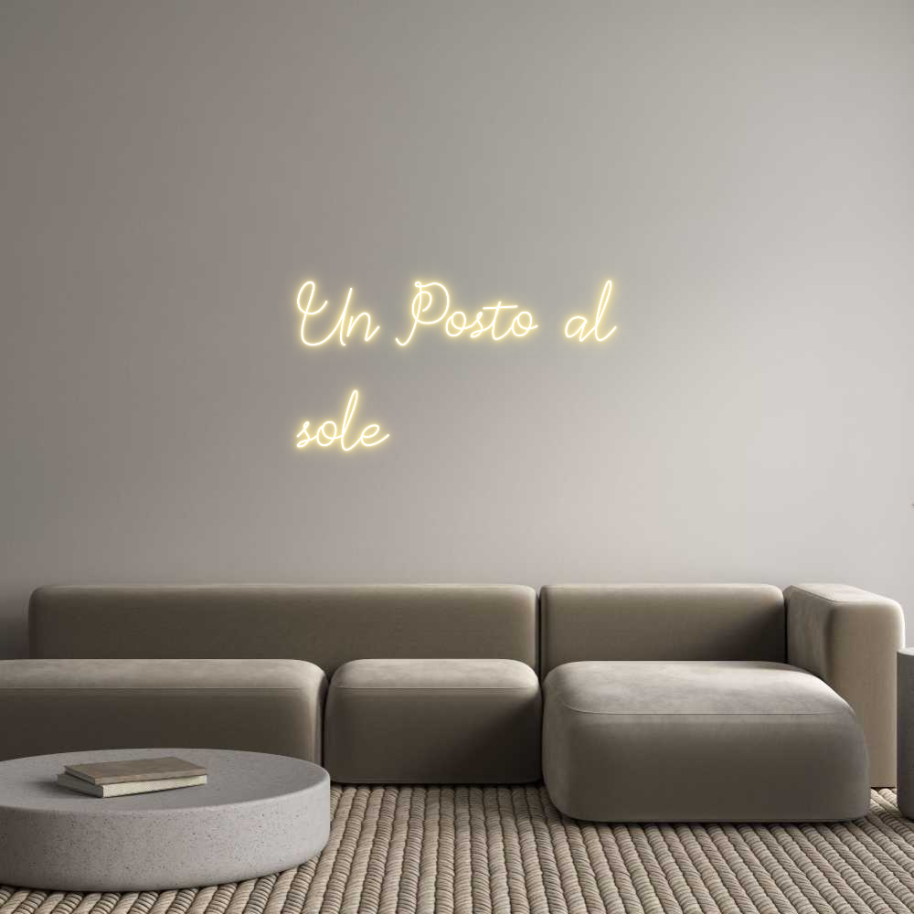 Neon personalizzato: Un Posto al
...