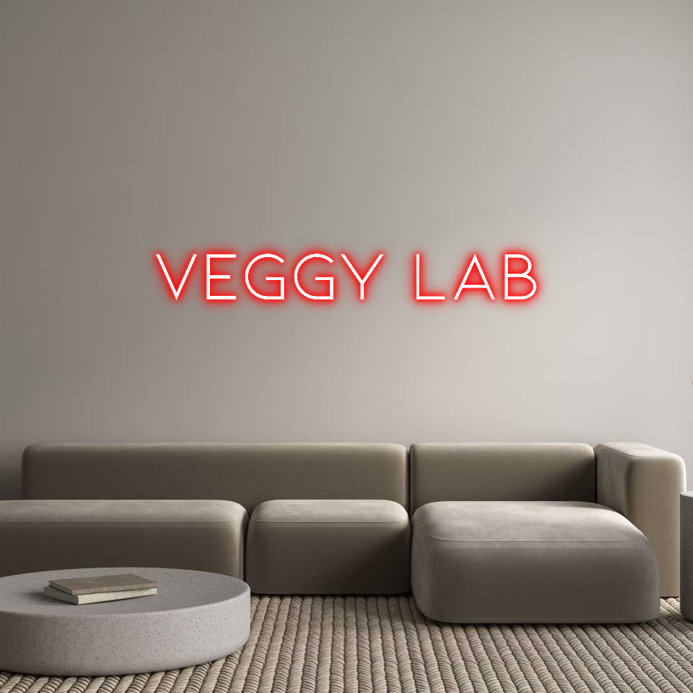 Neon personalizzato: Veggy Lab