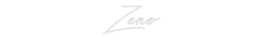 Neon personalizzato: Zeno