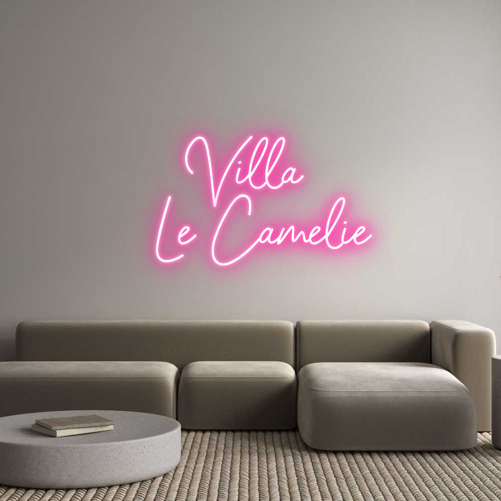 Neon personalizzato: Villa 
   Le...