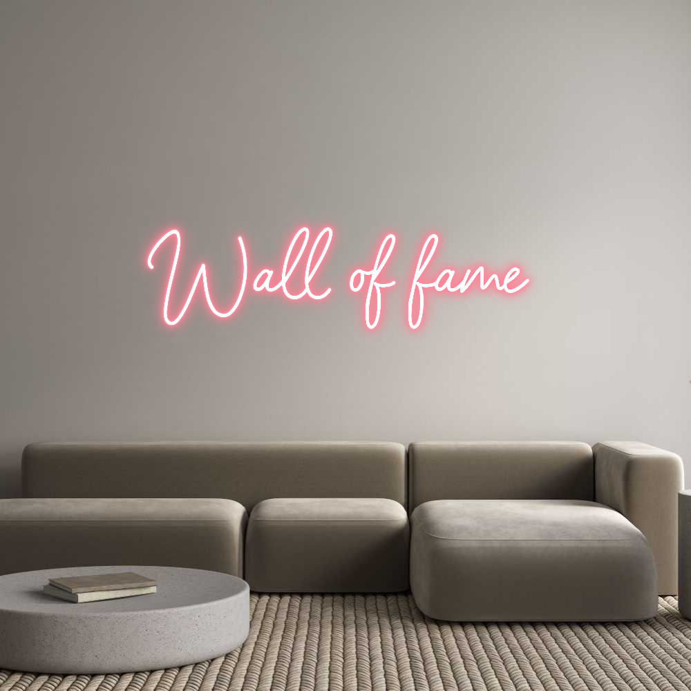 Neon personalizzato: Wall of fame