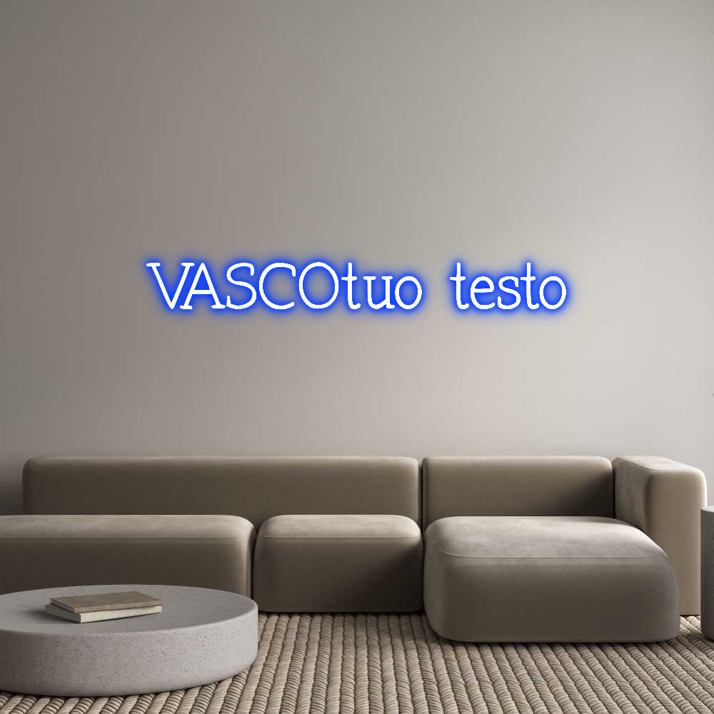 Neon personalizzato: VASCOtuo testo