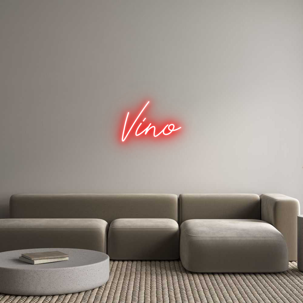 Neon personalizzato: Vino