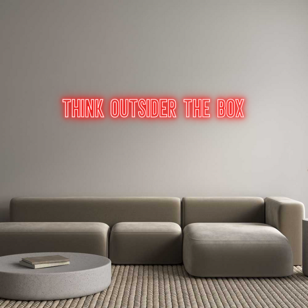 Neon personalizzato: Think outside...