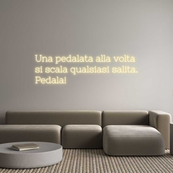 Neon personalizzato: Una pedalata ...