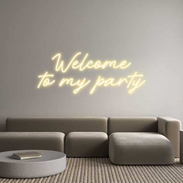 Neon personalizzato: Welcome
to m...