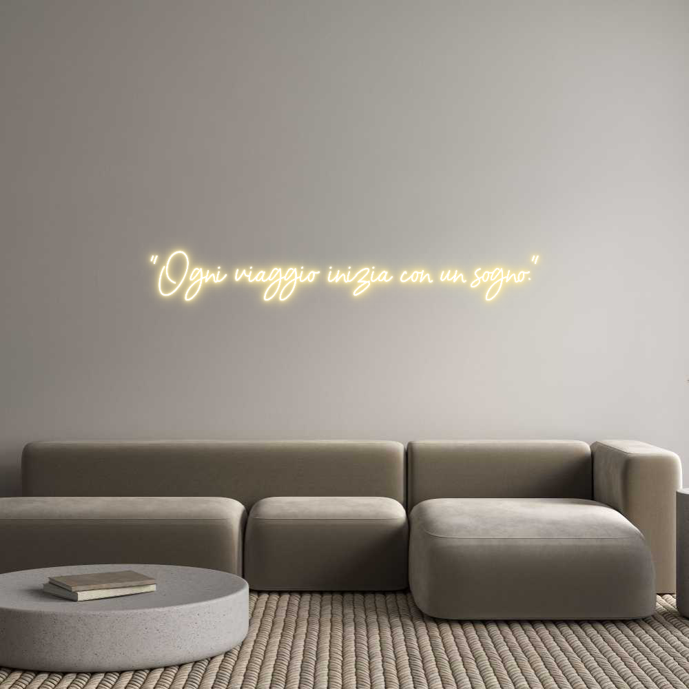 Neon personalizzato: "Ogni viaggio...