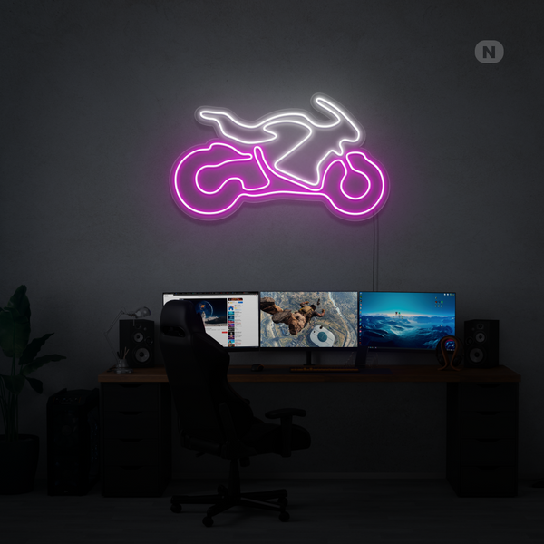 Insegna Al Neon Bicicletta sportiva