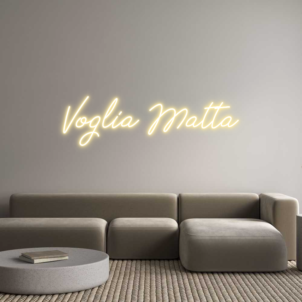 Neon personalizzato: Voglia Matta