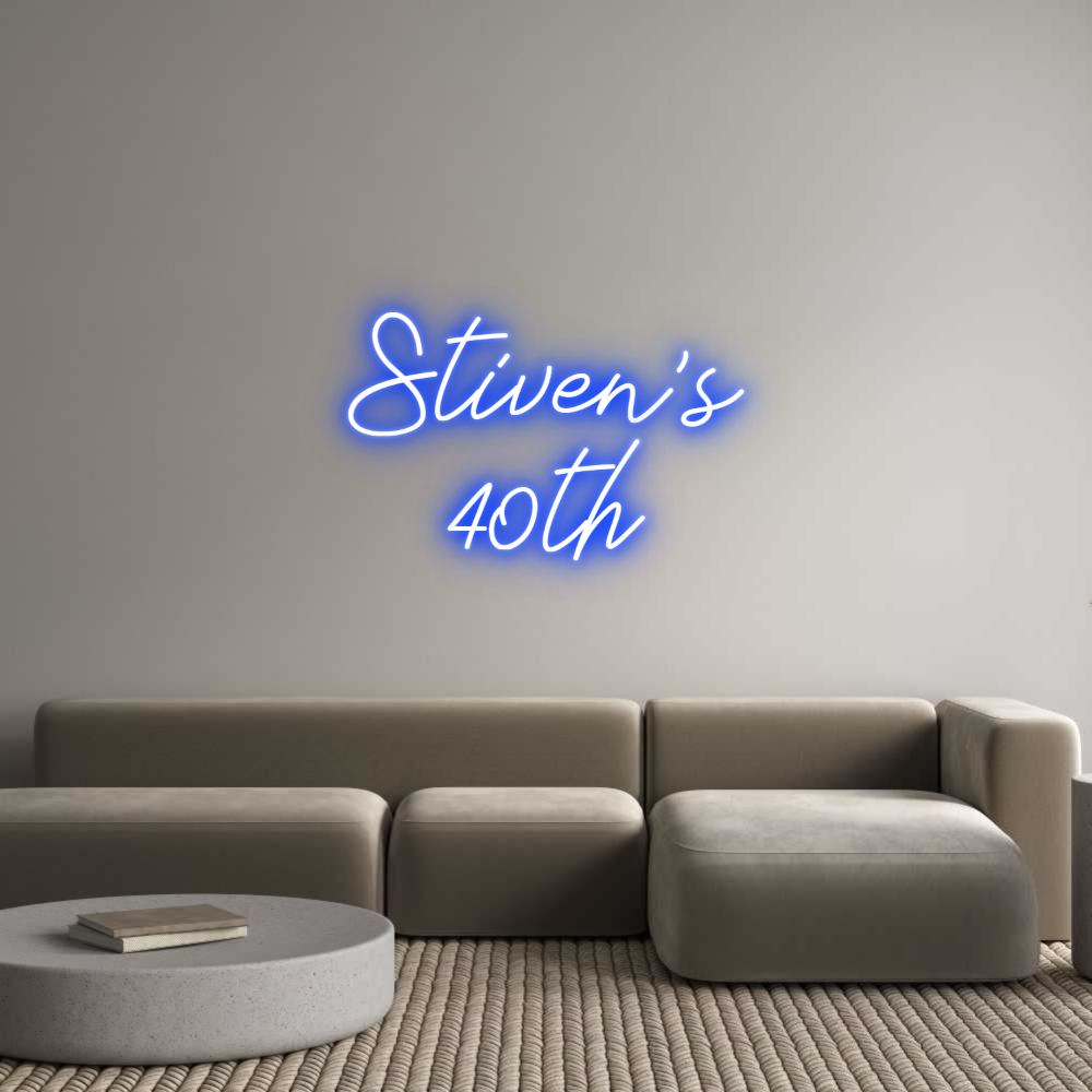 Neon personalizzato: Stiven's
40th