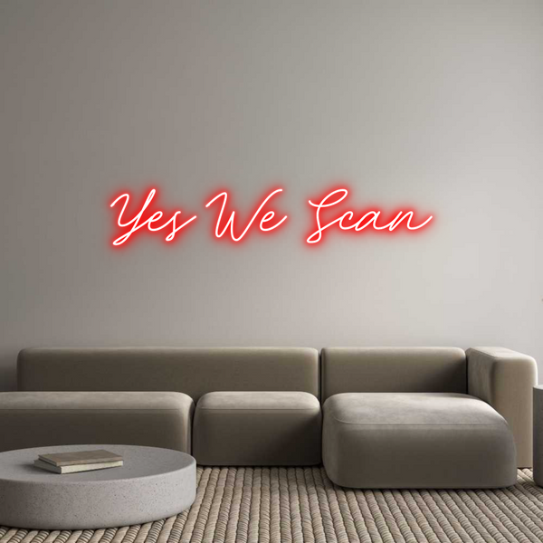 Neon personalizzato: Yes We Scan