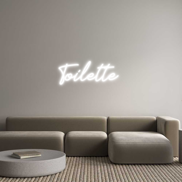 Neon personalizzato: Toilette