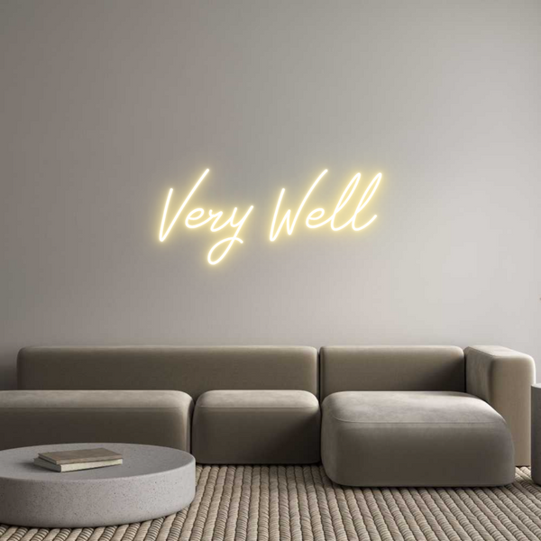 Neon personalizzato: Very Well