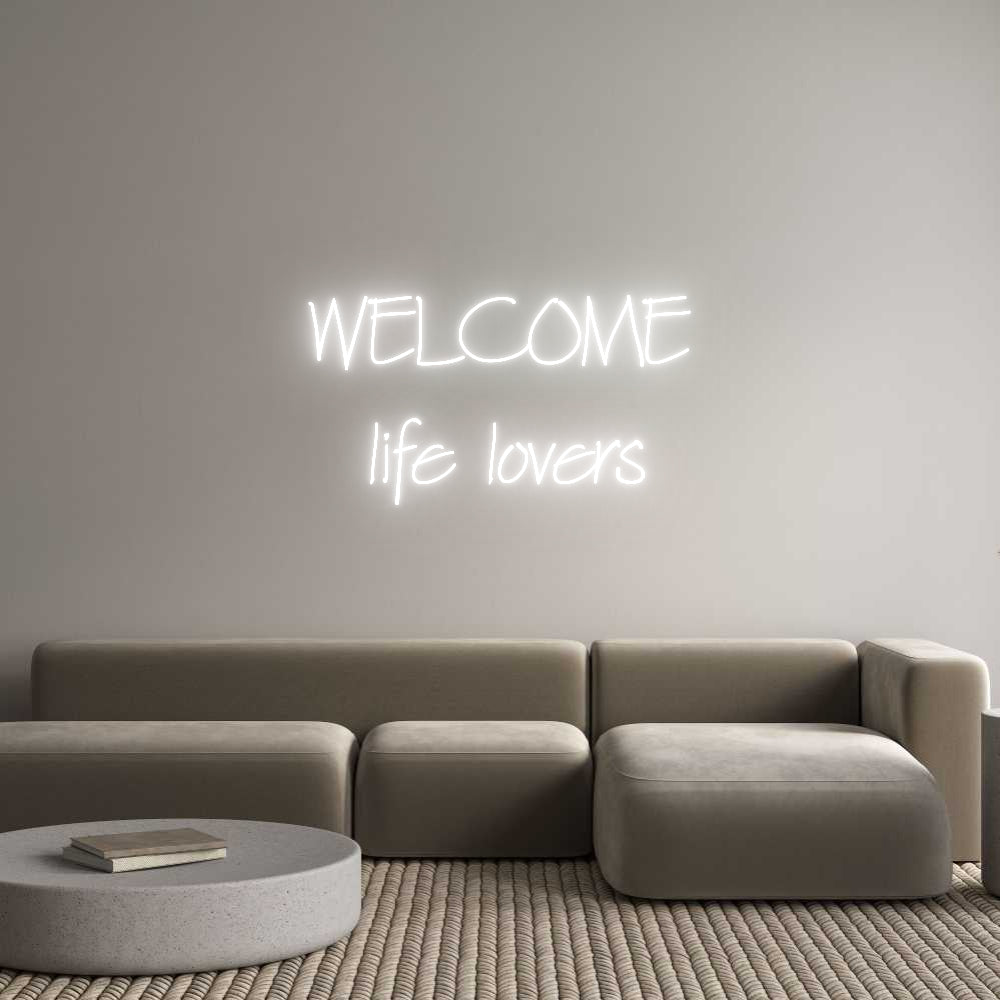 Neon personalizzato: WELCOME
  li...