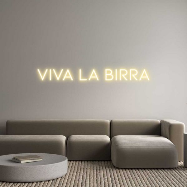 Neon personalizzato: VIVA LA BIRRA