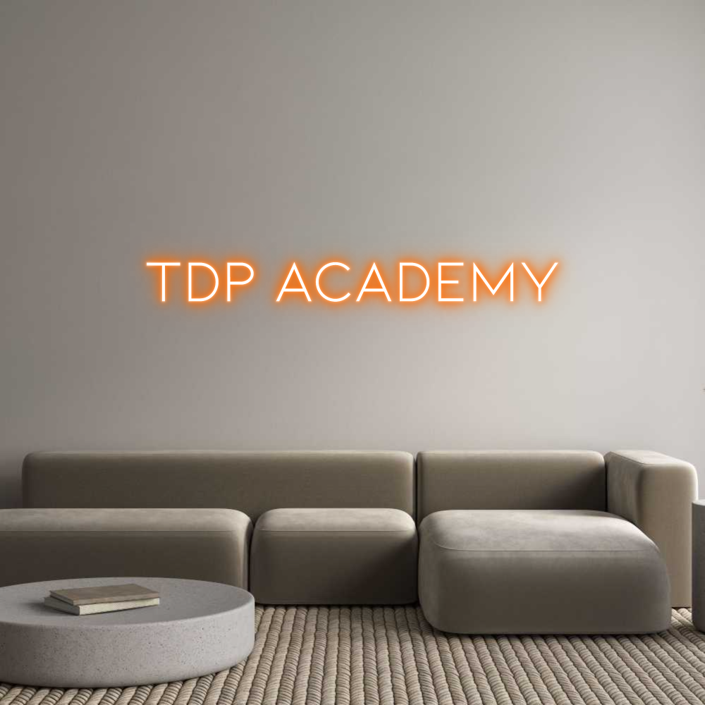 Neon personalizzato: TDP ACADEMY