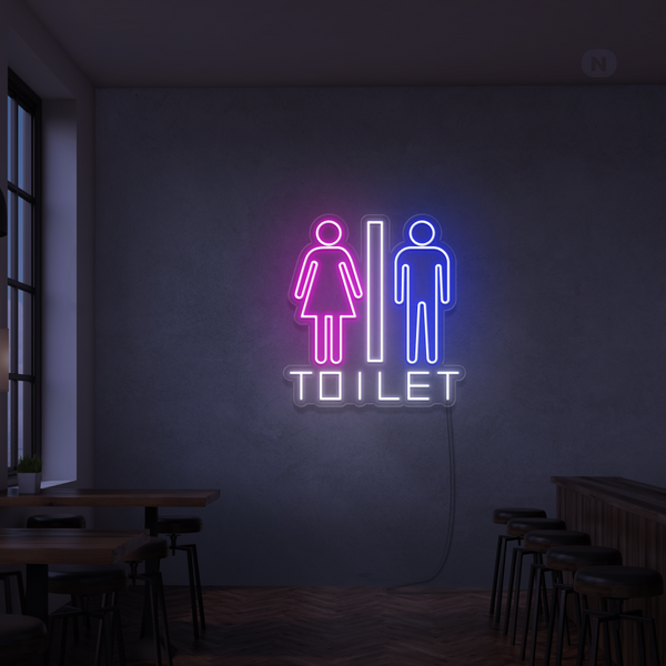 Insegna Al Neon Toilet