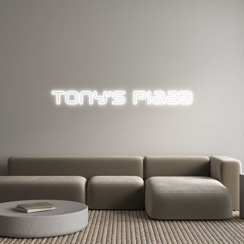 Neon personalizzato: Tony's pizza