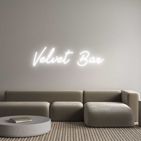 Neon personalizzato: Velvet Bar