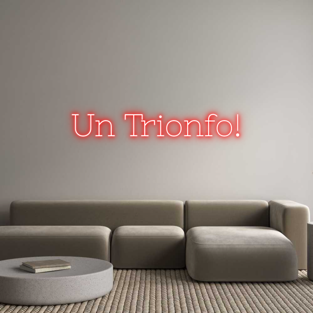 Neon personalizzato: Un Trionfo!