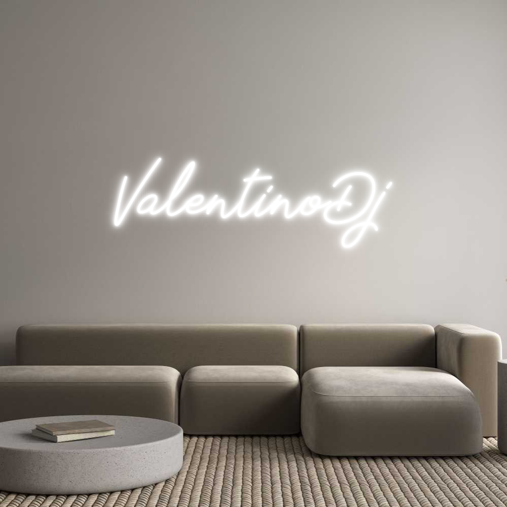 Neon personalizzato: ValentinoDj