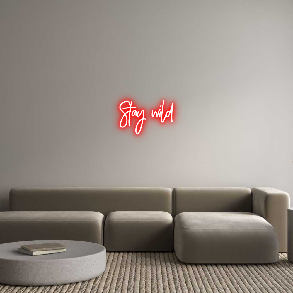 Neon personalizzato: Stay wild