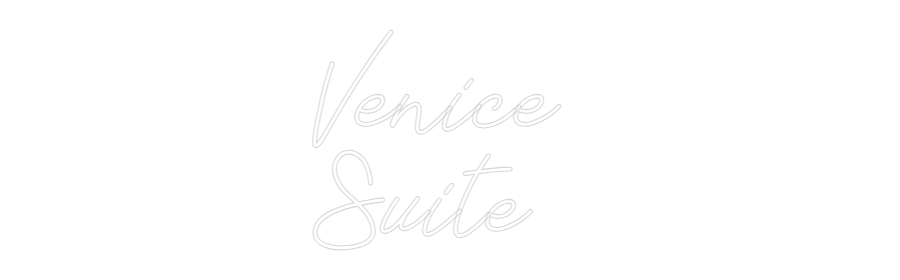 Neon personalizzato: Venice 
Suite