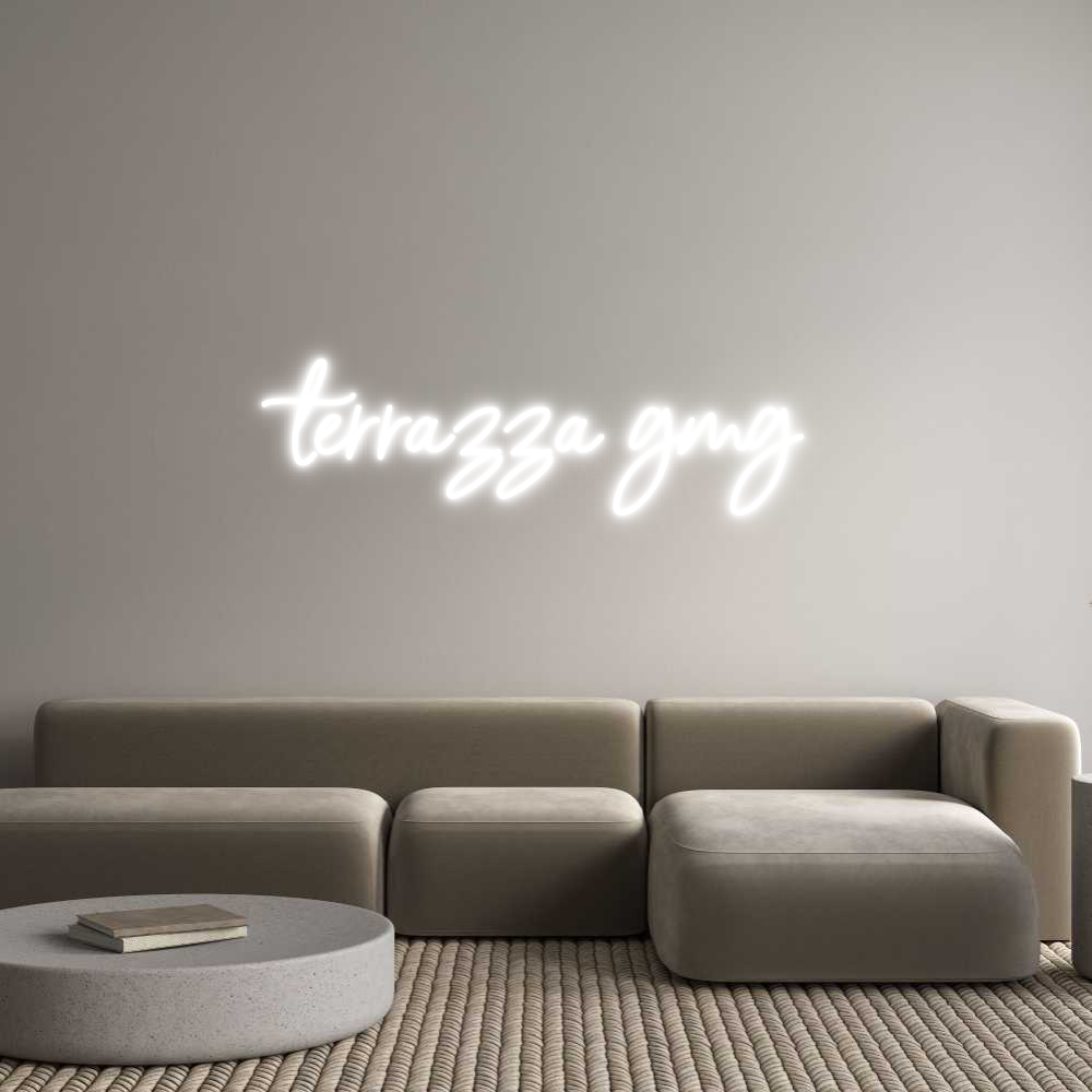 Neon personalizzato: terrazza gmg