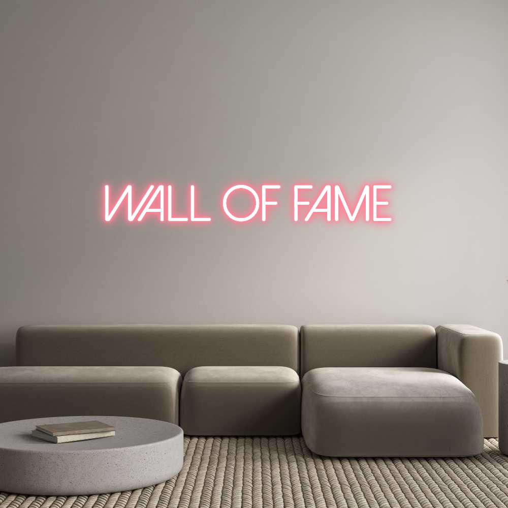 Neon personalizzato: Wall of fame