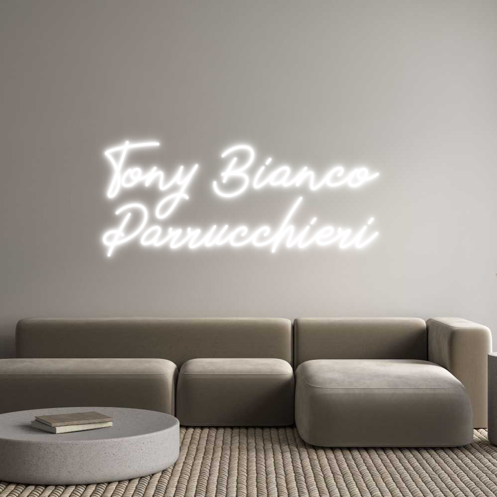 Neon personalizzato: Tony Bianco 
...