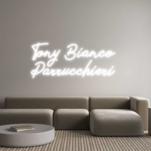 Neon personalizzato: Tony Bianco 
...