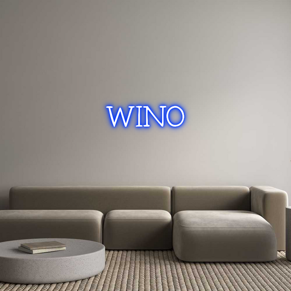 Neon personalizzato: WINO