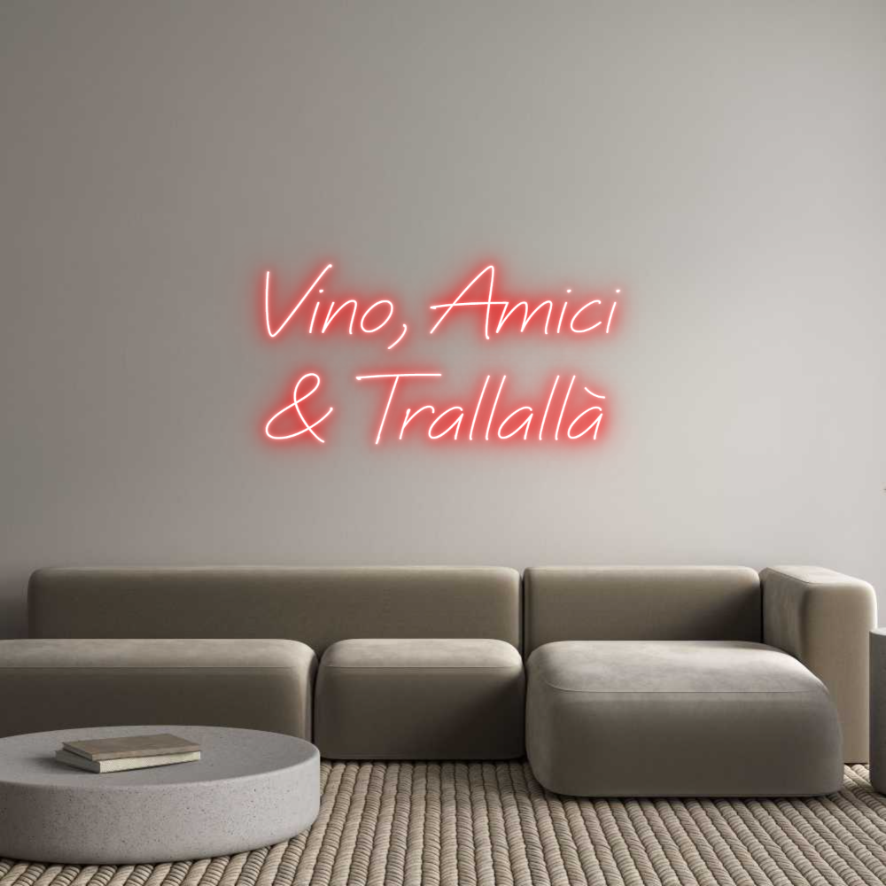 Neon personalizzato: Vino, Amici
...