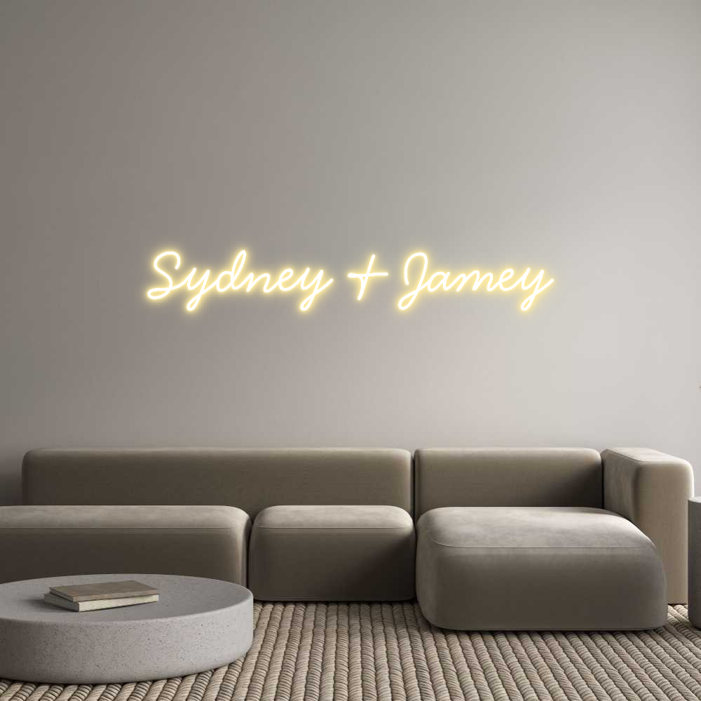 Neon personalizzato: Sydney & Jamey